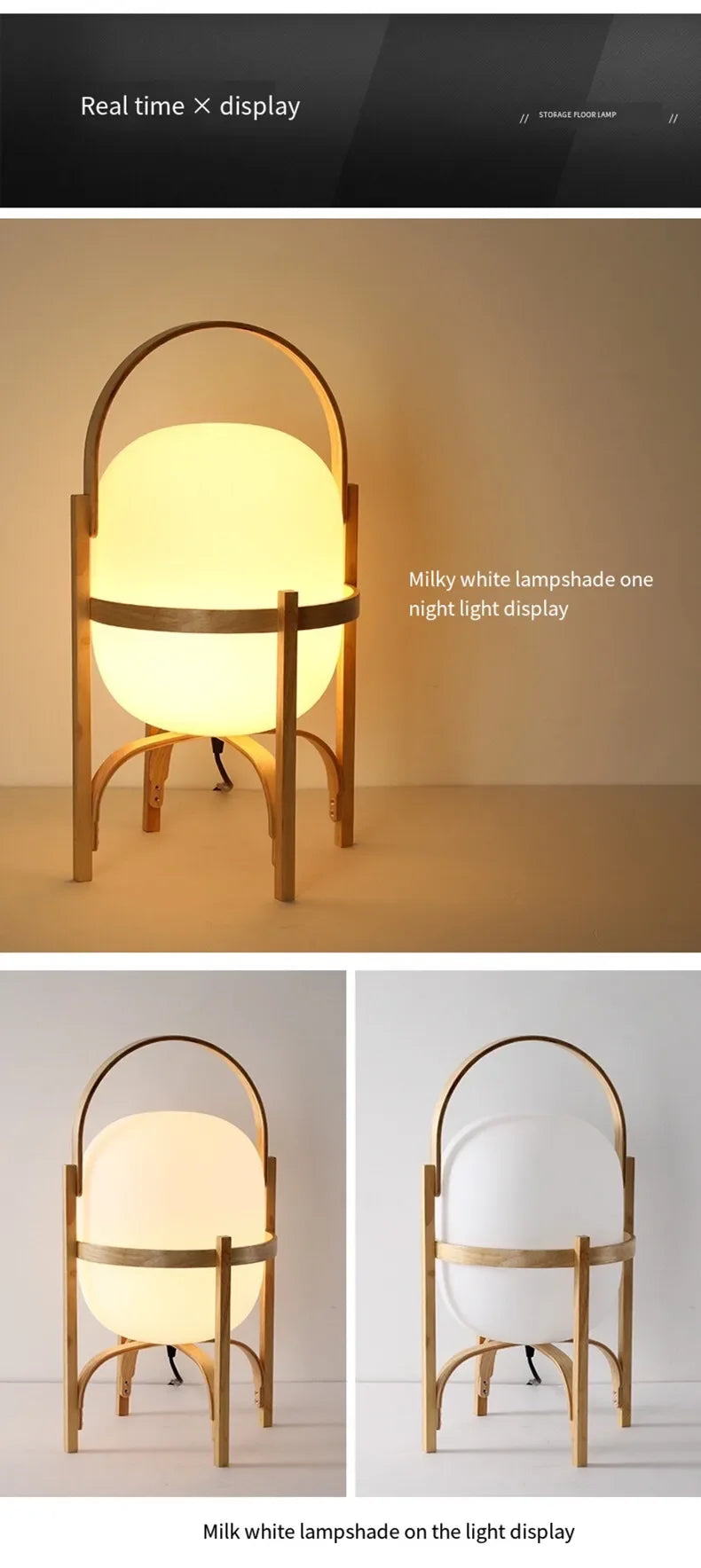 Wood Led Table Lamp Minimalist Glass Lampshade Study Bedroom Bedside Lamp Living Room Reading Home Deco Standing Lamp