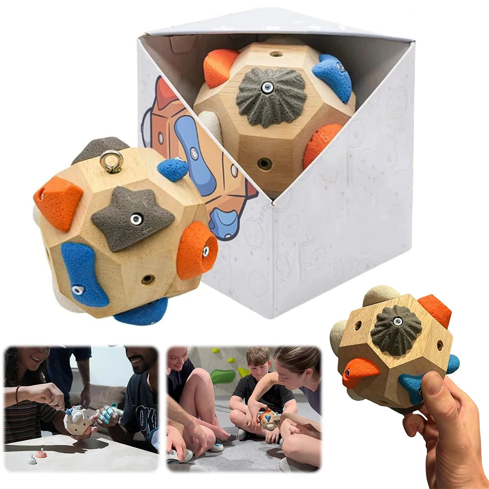 Hot Handcrafted Boulder Block Wood For Enhancing Manipulative Ability Build Strength and Precision Solid 10cm Wooden Boul