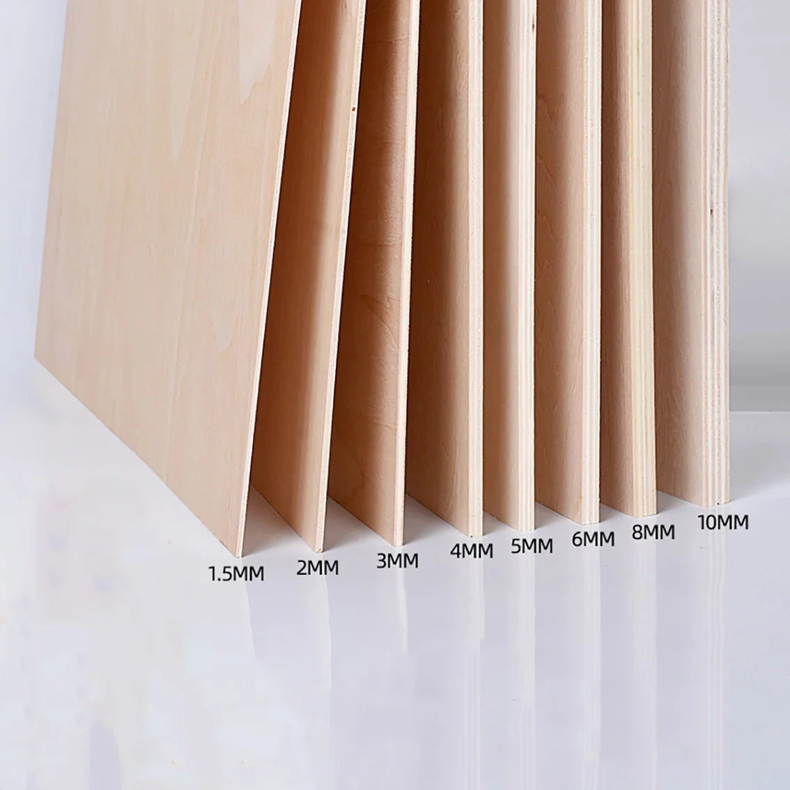 Basswood Board Thickness 1.5mm/2mm/3mm/4mm/5mm-10mm Model Craft Sheet Material for DIY Model Building Carving Part Accessories