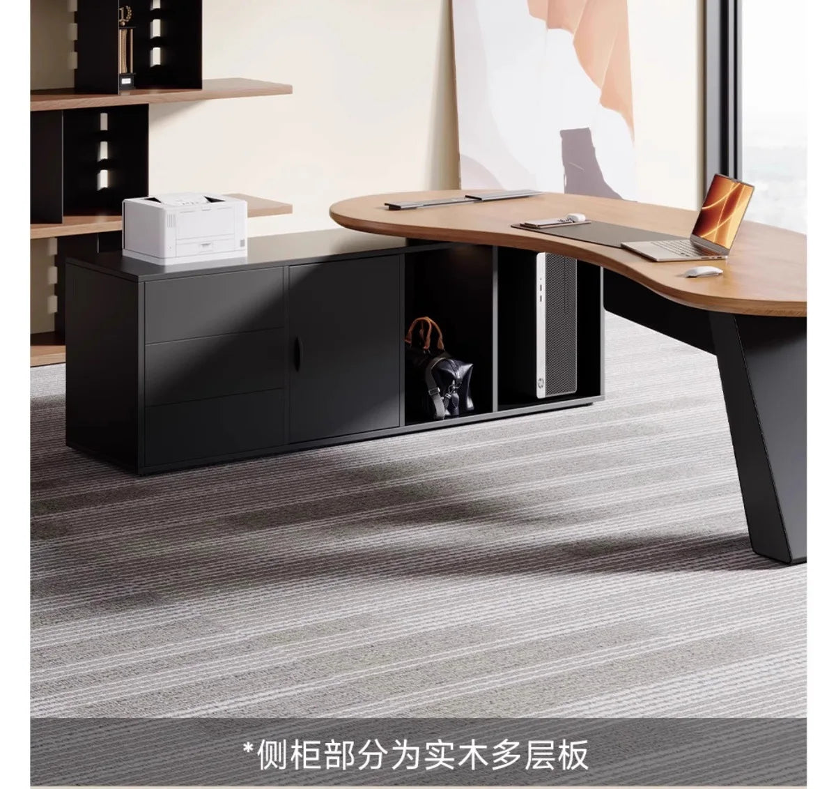 Wooden Study Office Desk Modern Computer Gaming Standing Long Executive Office Desk Luxury Escritorio Oficina Home Products