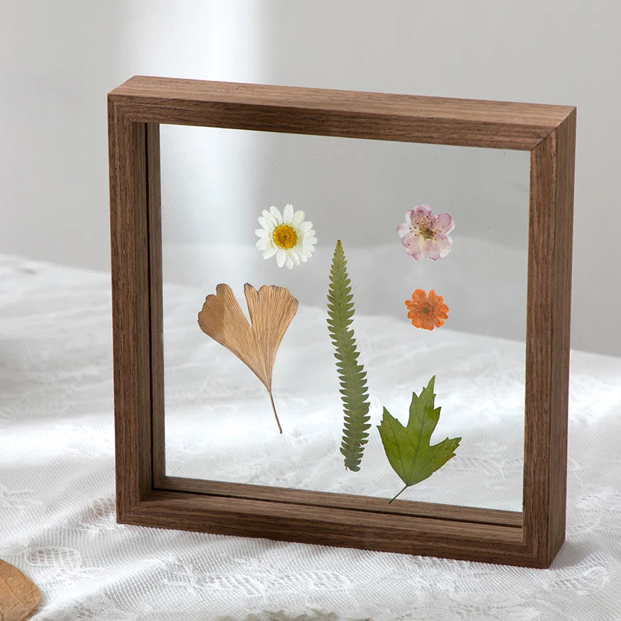 Wood Specimen Frame With Real Glass Photo Frame,Picture Frame For For Wedding Photo Picture Frame Desktop Photo Decor
