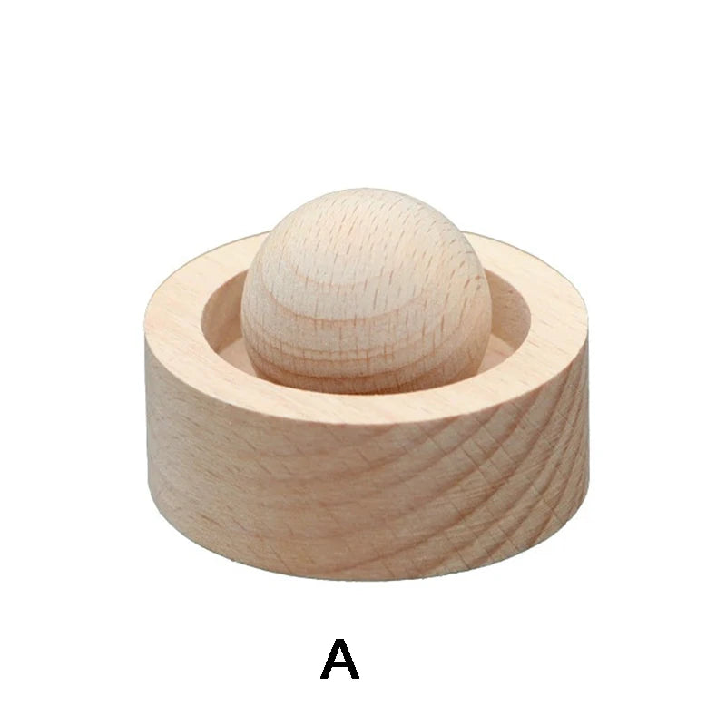 Wood Car Essential Oil Diffuser Wooden Aromatherapy Round Essential Oils Diffuser Set for Home Office Bedroom Car