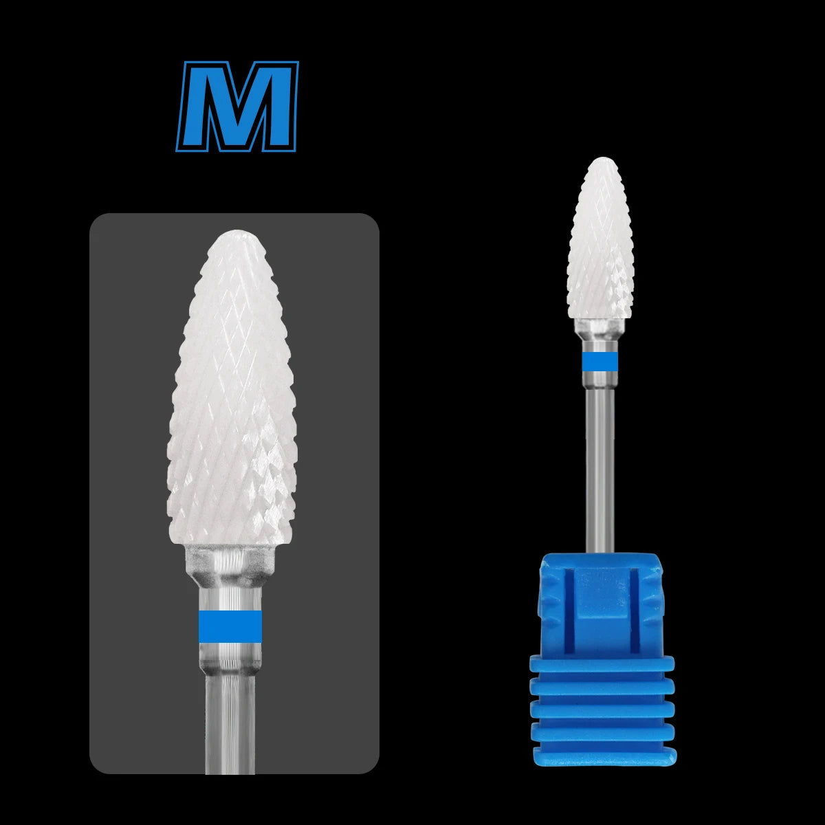 ECO Economy Ceramic Nail Drill Bit  Rotary Burr Milling Cutter Flame Bullet Bits For Manicure Pedicure Tools Accessories