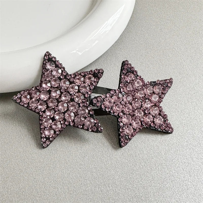 1PC New Cute Princess Pentagram Lovely Girls Hairpins Children Headwear Hairgrip Hair Clips Barrettes Hair Accessories