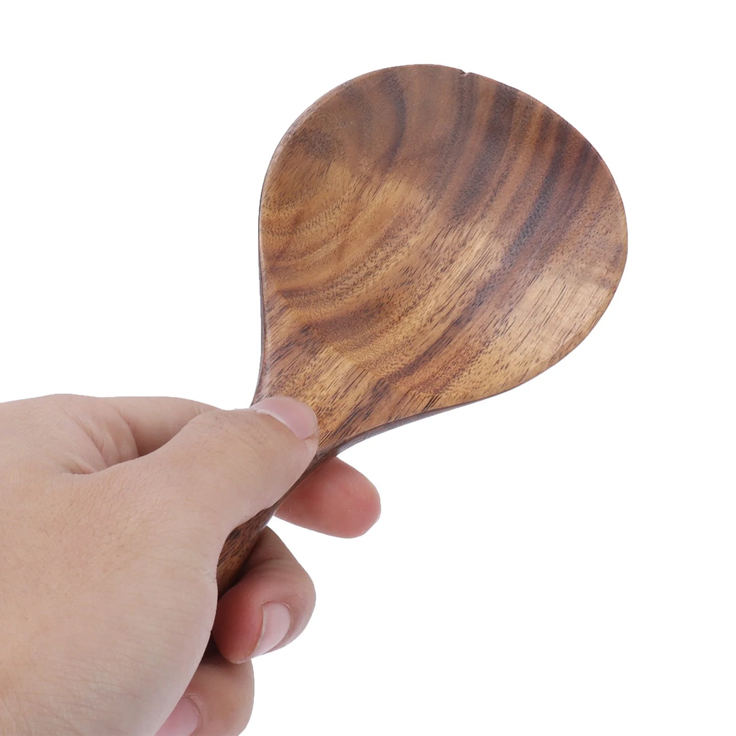 Wood Rice Spoon Rice Paddle Scoop Wooden Kitchen Spoon Ladle Tablespoon Big Serving Spoon Wooden Kitchen Utensils Tableware