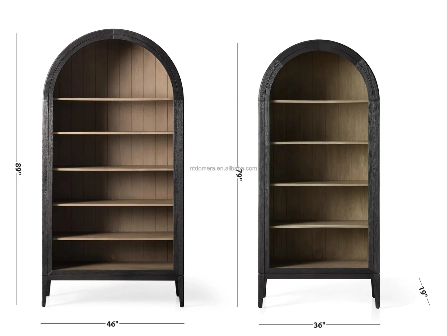 Modern Solid Wood Bookshelf