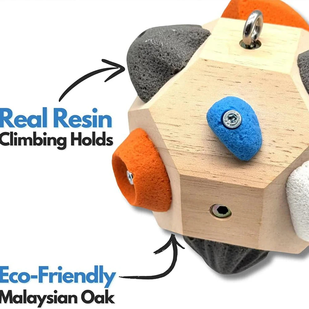 Hot Handcrafted Boulder Block Wood For Enhancing Manipulative Ability Build Strength and Precision Solid 10cm Wooden Boul