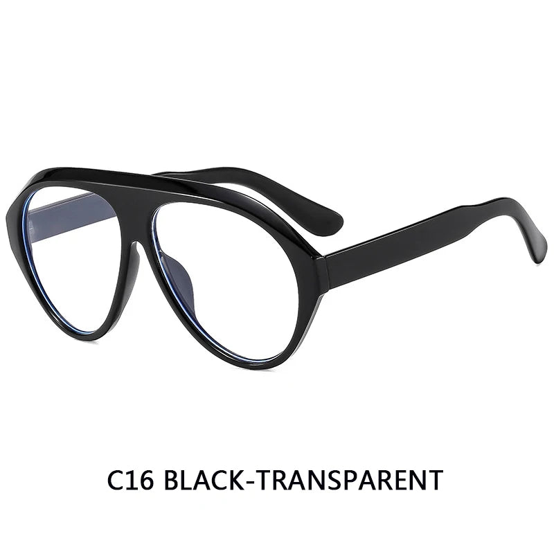 Large Frame Pilot Sunglasses Unisex Oversize Fashion Brown Sunglasses Brand Design Winter Eyewear