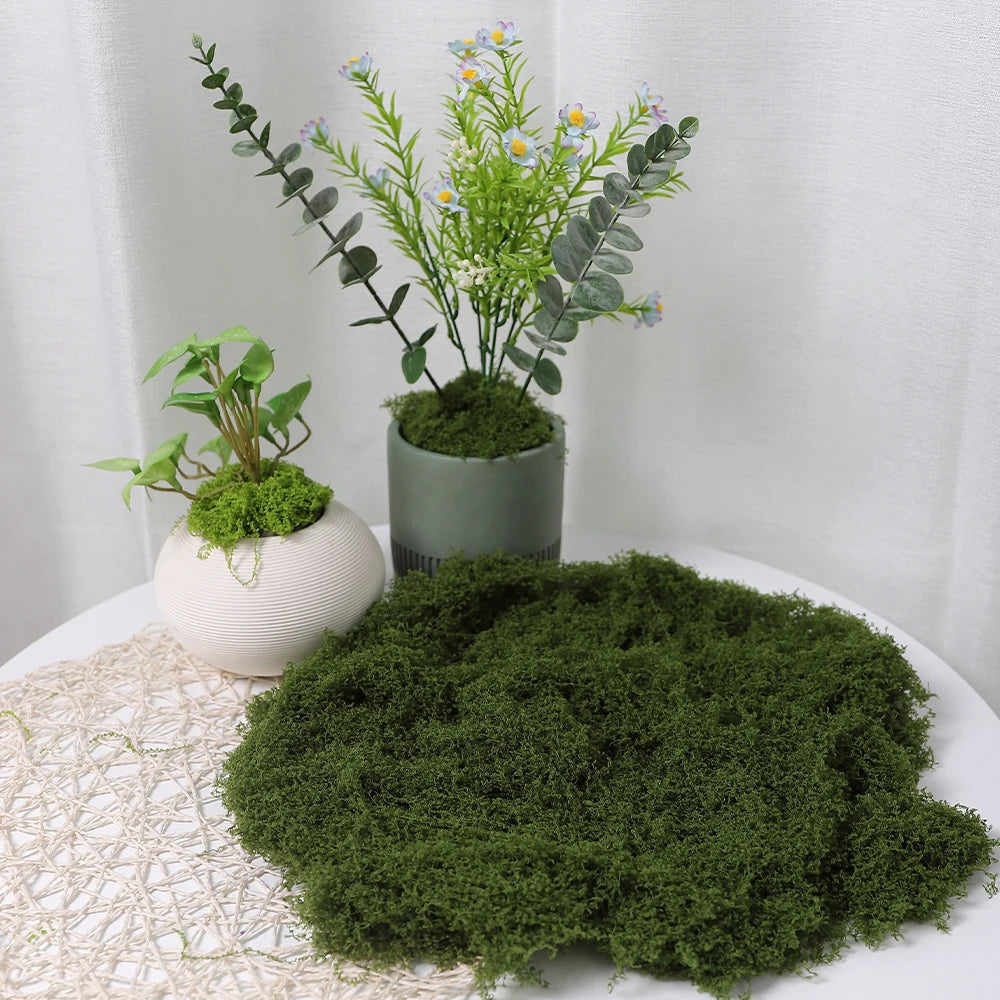 30/50/100g Artificial Green Plants Moss Grass Home Living Room Garden Decoration Mini Landscape Fake Flower DIY Crafts