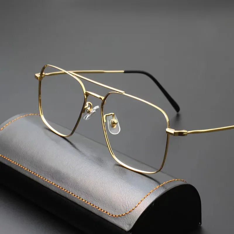 Ultralight Unisex Clear Glasses Oversized Frame Women Anti-blue Light Transparent  Anti-radiation Eyewear Flat Mirror Eyeglass