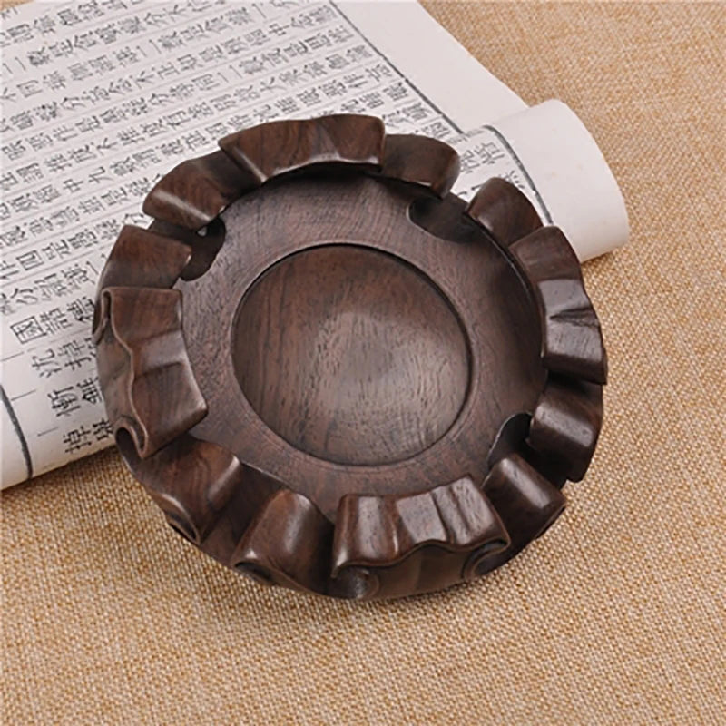 Wooden Pedestal Display Stand, Ebony Wood Carving, Handicraft, Decorative Base for Craft Tea Set, Teapot Plants, Ornaments Dis
