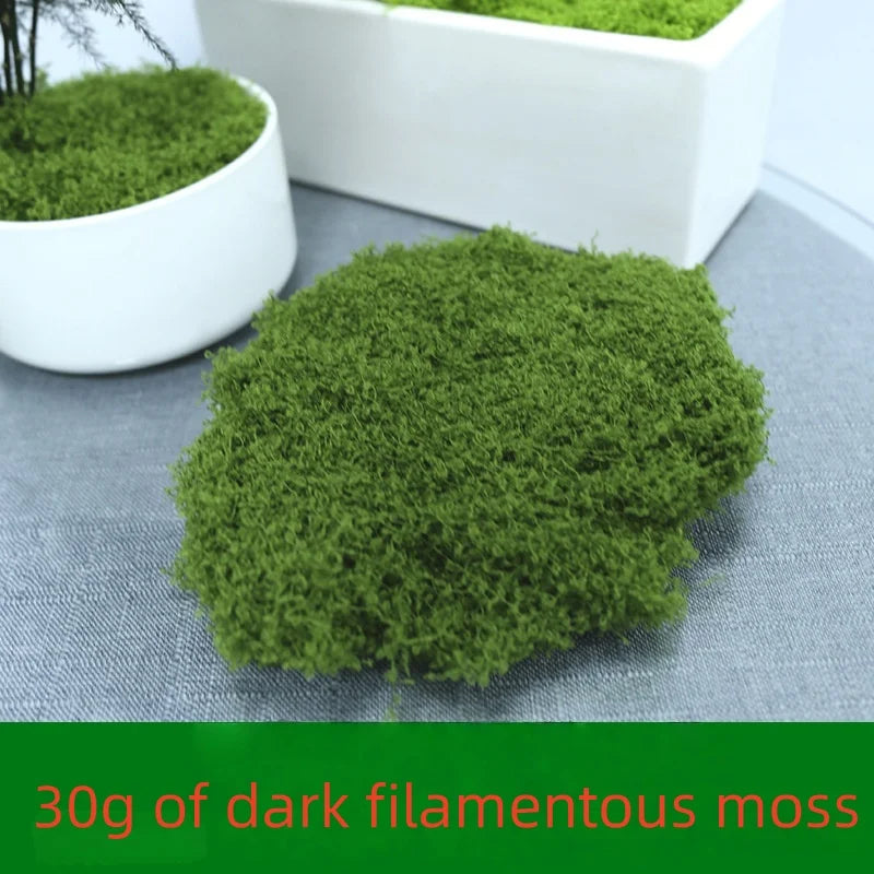 30/50/100g Artificial Green Plants Moss Grass Home Living Room Garden Decoration Mini Landscape Fake Flower DIY Crafts