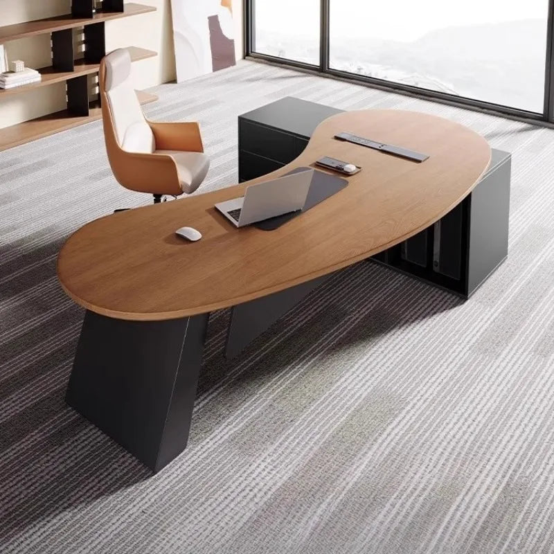 Wooden Study Office Desk Modern Computer Gaming Standing Long Executive Office Desk Luxury Escritorio Oficina Home Products