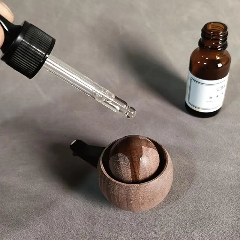 Wooden Car & Home Essential Oil Diffuser - Made Of Wood Natural Fragrance Diffuser Suitable For Bedroom Living Room Auto Decor