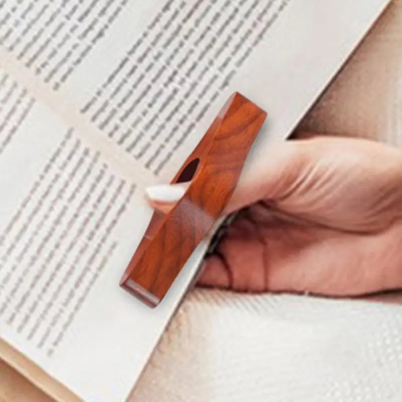 Wooden Thumb Bookmark Thumb Book Page Support Wooden Book Finger Page Holder Reading Aids Book Accessories Tools For Reading
