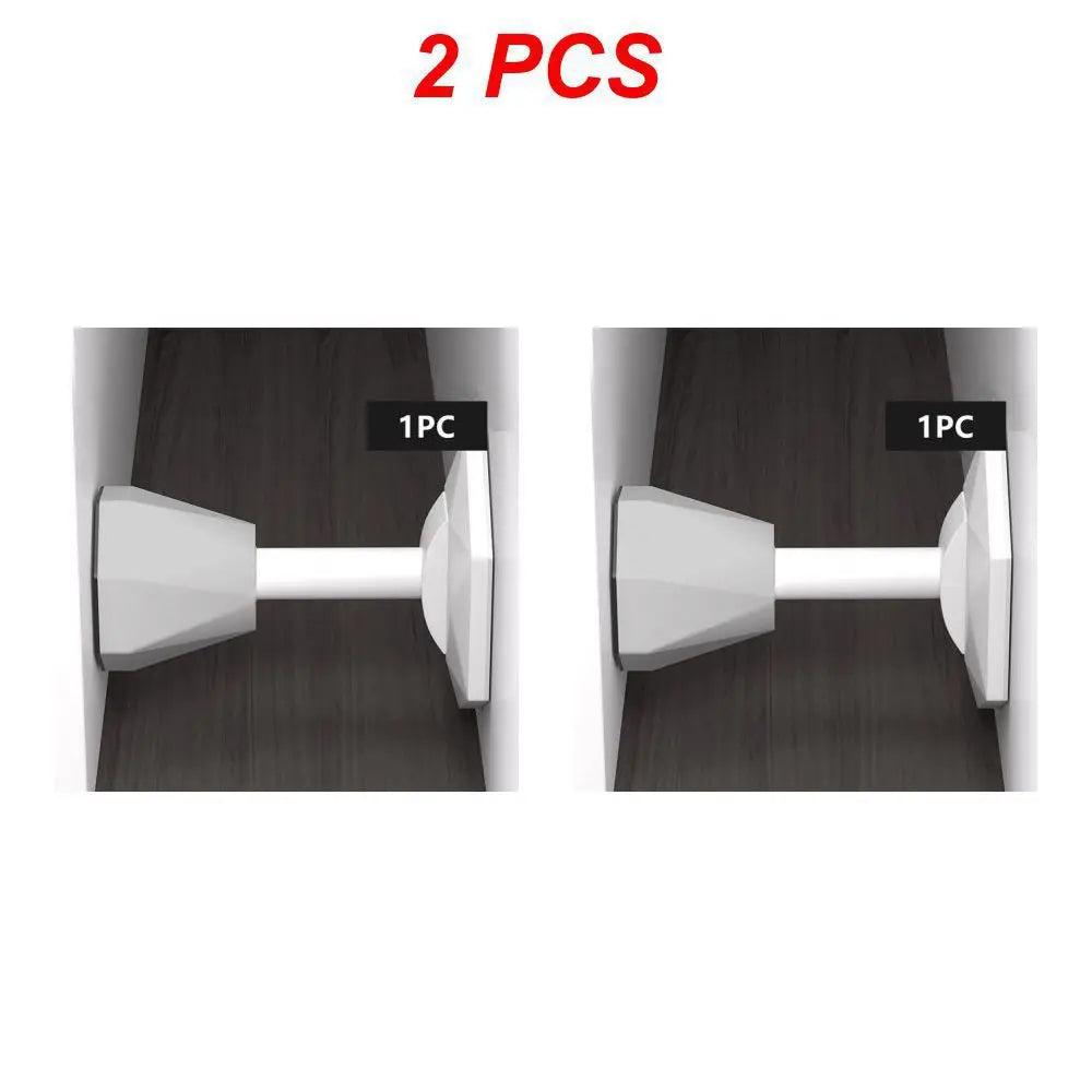 Mute Silicone Door Stopper Self Adhesive Door Stops Door Wall Buffer Protector Safety Tool Bumper Door Pads Door Rear Retainer
