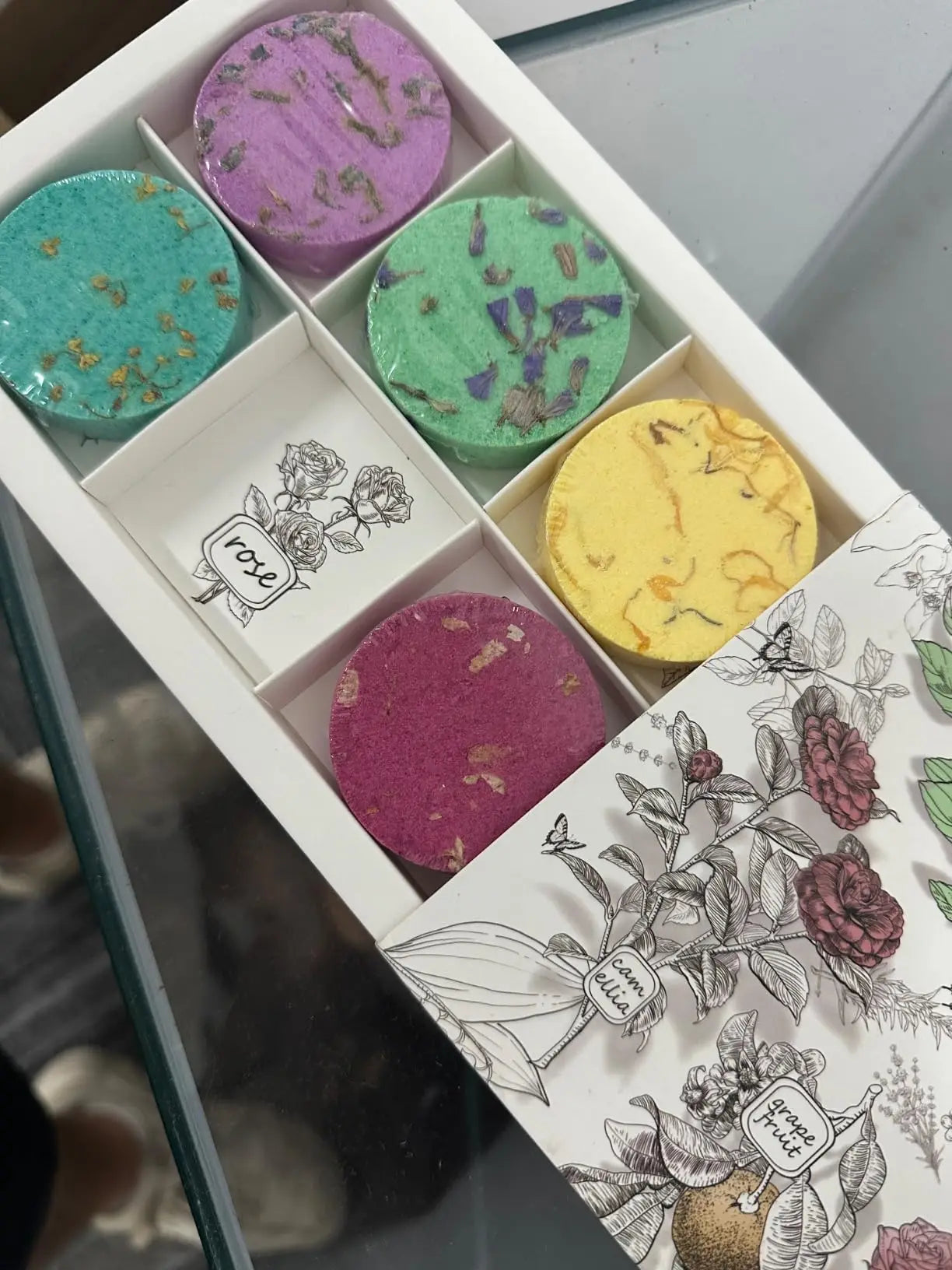 Elegant Organic Bath Bombs Shower Steamer Collection Handmade Aromatherapy Bubble Bath Custom Branding 100% Natural Ingredients