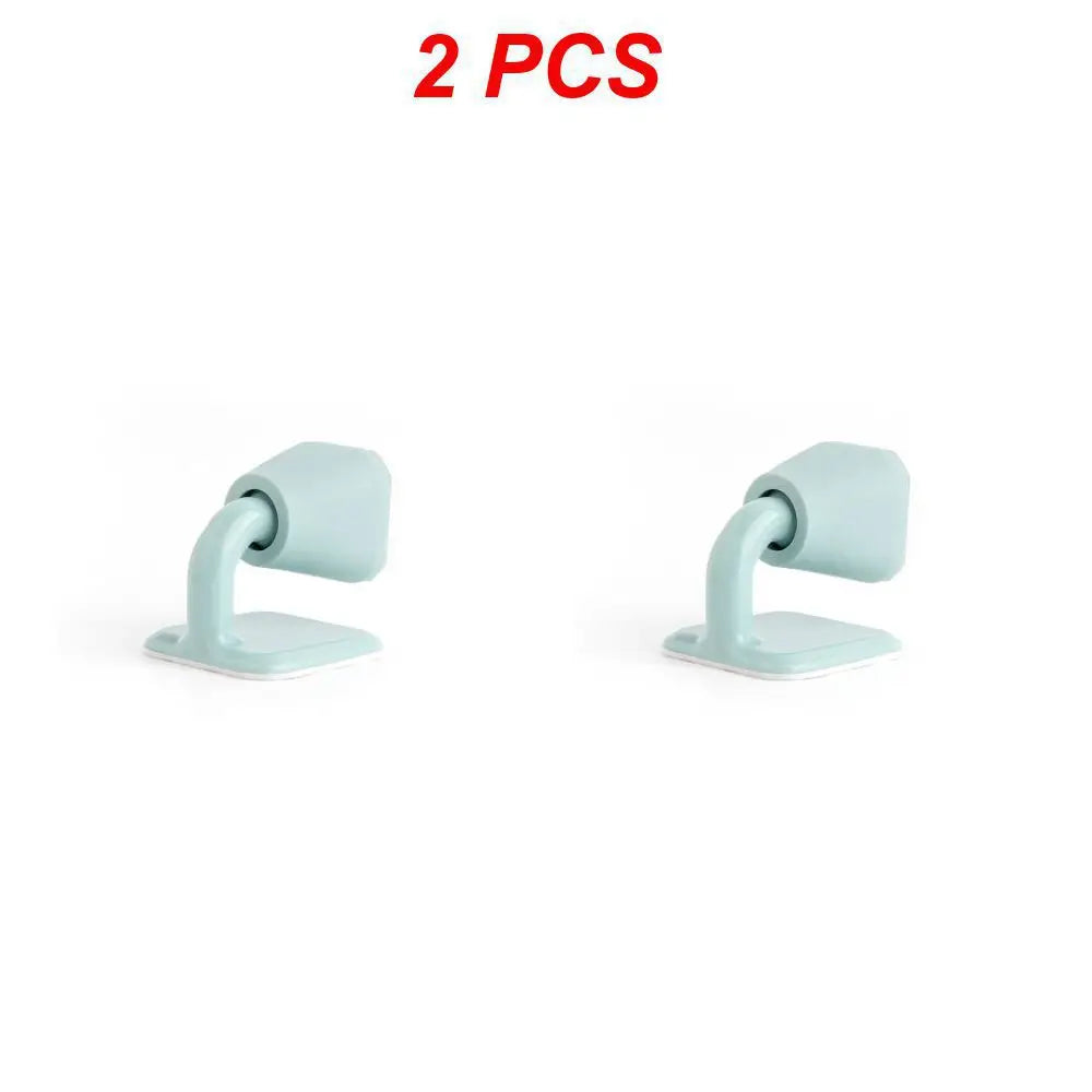 Mute Silicone Door Stopper Self Adhesive Door Stops Door Wall Buffer Protector Safety Tool Bumper Door Pads Door Rear Retainer