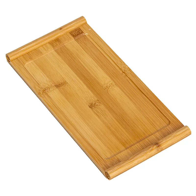 Bamboo tray rectangular Japanese bamboo wood home tea tray wooden bread barbecue tray hotel restaurant snack tray