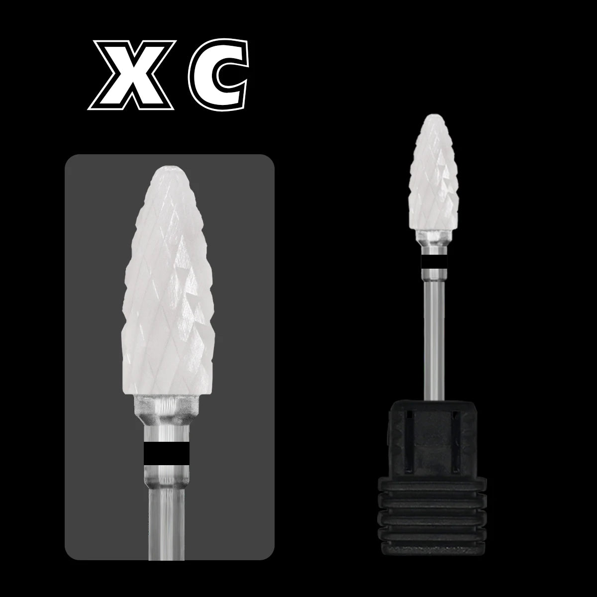 ECO Economy Ceramic Nail Drill Bit  Rotary Burr Milling Cutter Flame Bullet Bits For Manicure Pedicure Tools Accessories