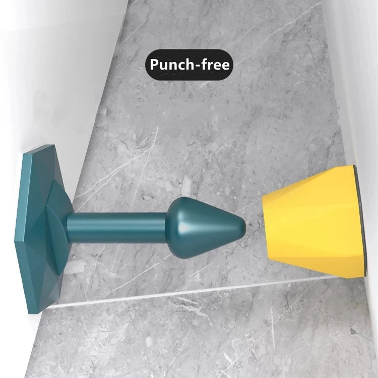Mute Silicone Door Stopper Self Adhesive Door Stops Door Wall Buffer Protector Safety Tool Bumper Door Pads Door Rear Retainer