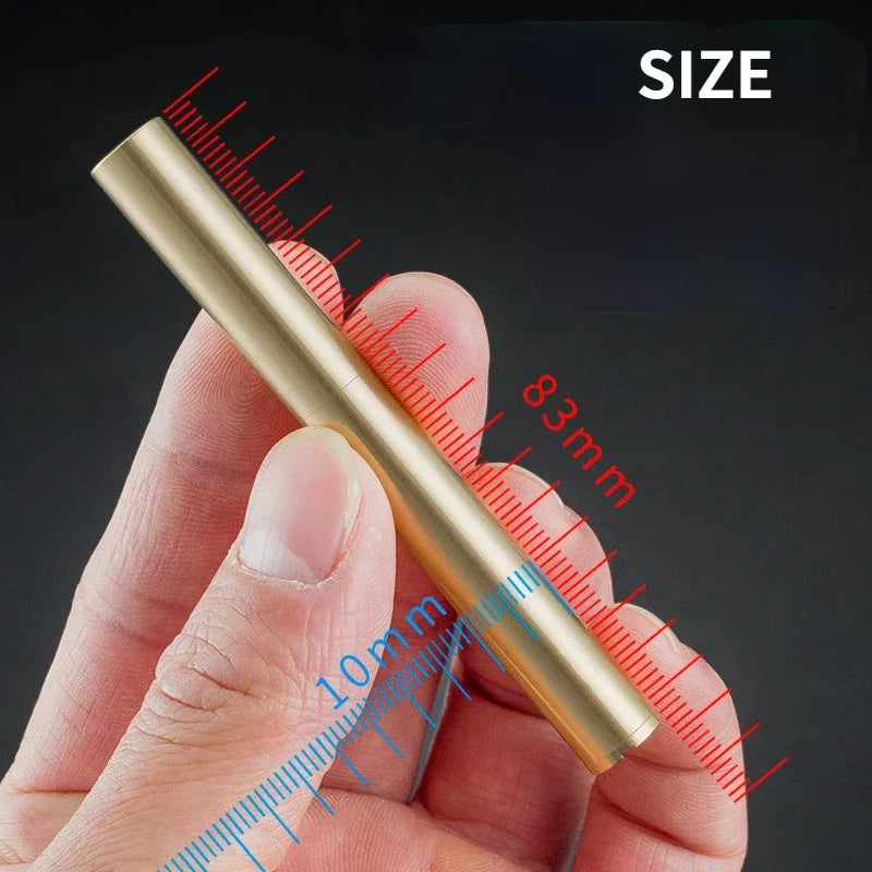 Creative Unusual Copper Kerosenei Lighter Nunchaku Retro Grinding Wheel Lighter Foldable Portable Men's Exquisite Gift