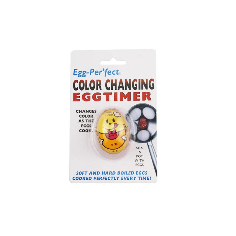 Eco-Friendly Resin Red Eggs Timer Egg Timer Resin Boiled Egg Cooker Color Changing Cooking Temperature Observer Kitchen Tool