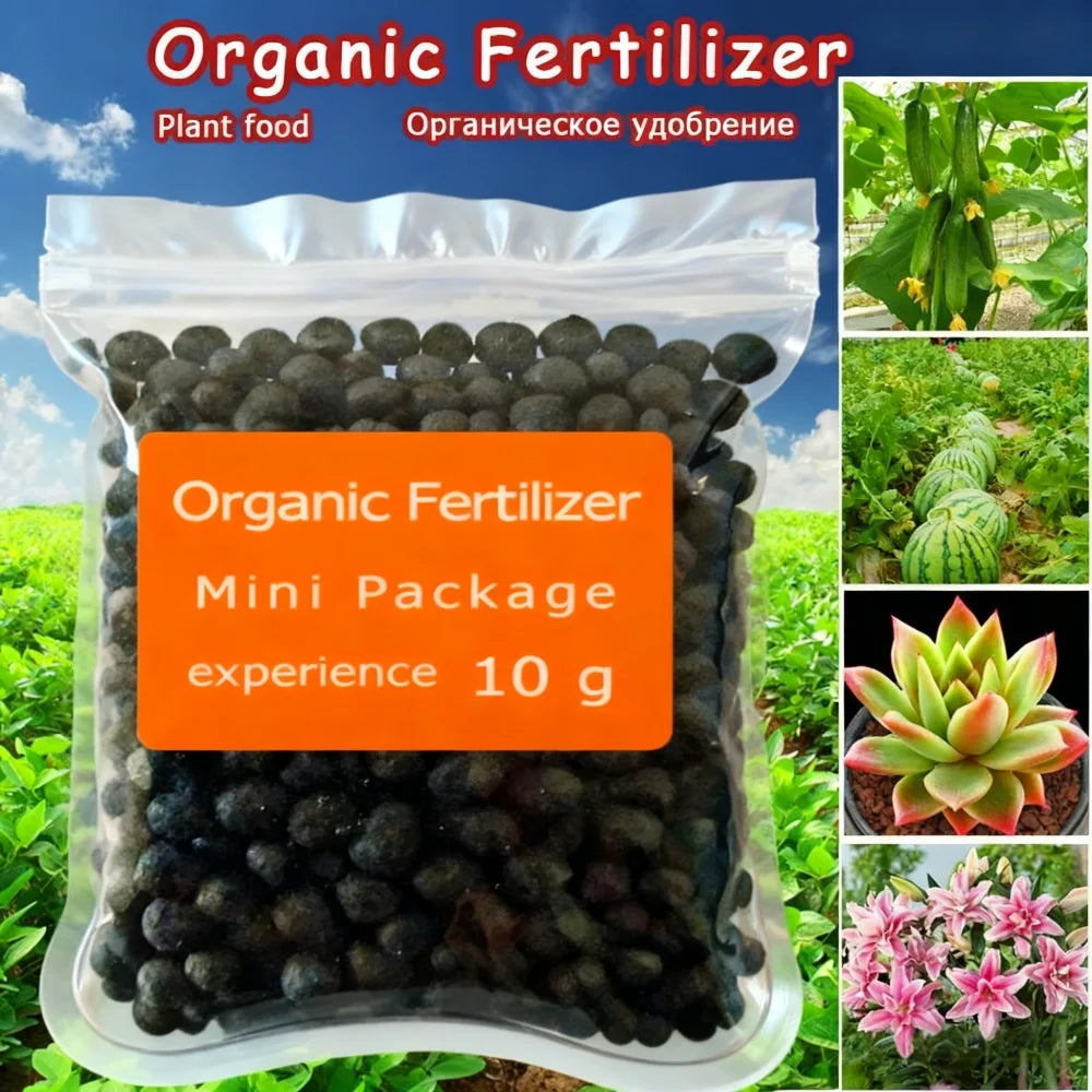 10 g Organic Fertilizer Mini Package Green General Purpose Safe And Pollution Free Use Flower Plant Food For Garden Bonsai