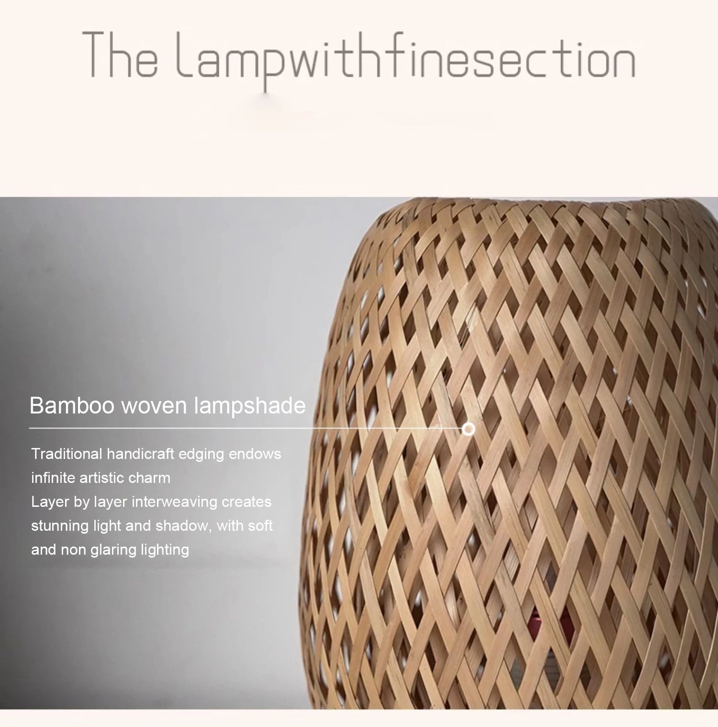 Bamboo Woven ProductsSimple Bedroom Study Table Lamp Bedside Table Lamp Bamboo art Warm Decoration Desktop Japanese Lamp