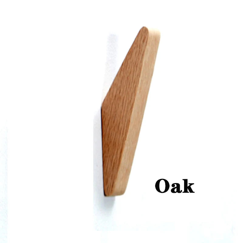 Natural Black Walnut Wood Hook Wall Key Decorative Holder Hook Clothes Robe Handbag Hanger Scarf Towel Hook Home Decorative Hook