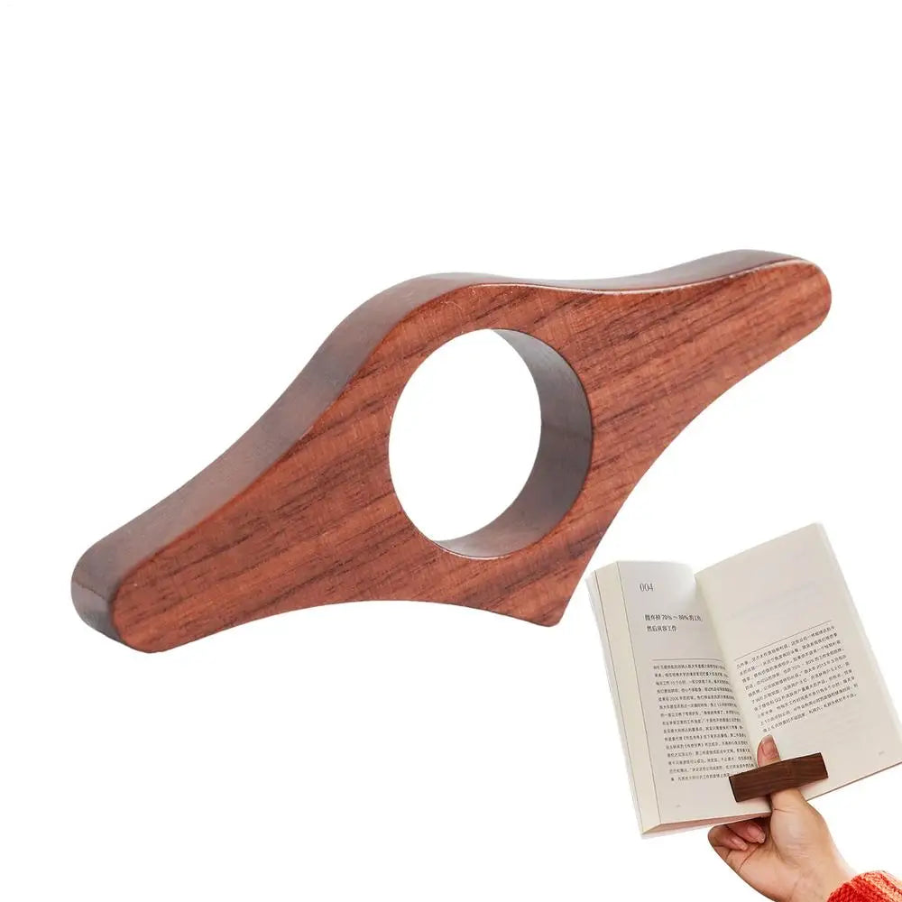 Wooden Thumb Bookmark Thumb Book Page Support Wooden Book Finger Page Holder Reading Aids Book Accessories Tools For Reading