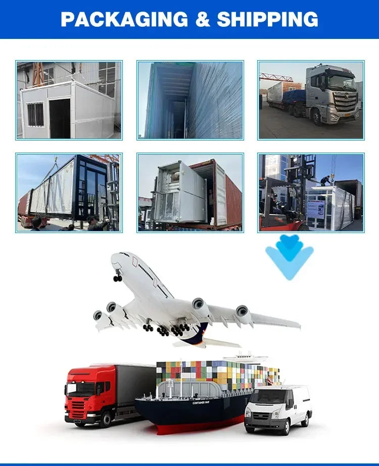 Eco Friendly Container House Folding House Mobile Portable Expandable Tiny Home Container House with Solar Panels Netherlands