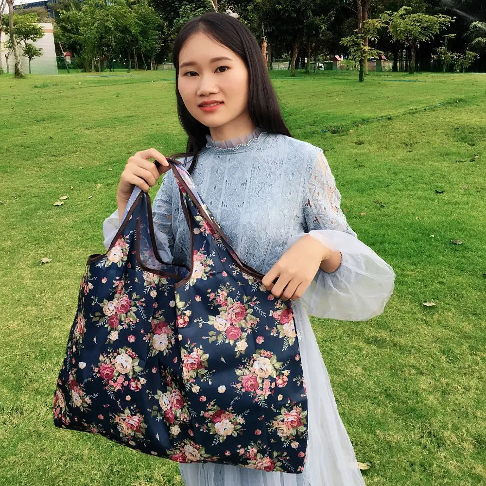 58X53X40cm foldable eco-bag Oxford cloth eco-friendly shopping bag portable bag large supermarket grocery bag case