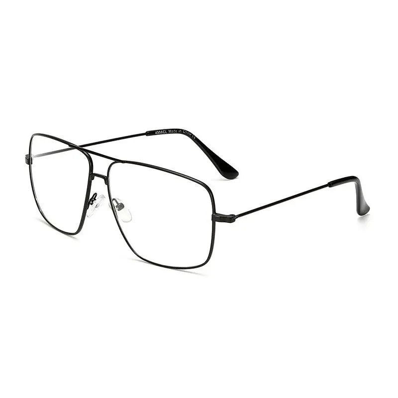 Ultralight Unisex Clear Glasses Oversized Frame Women Anti-blue Light Transparent  Anti-radiation Eyewear Flat Mirror Eyeglass