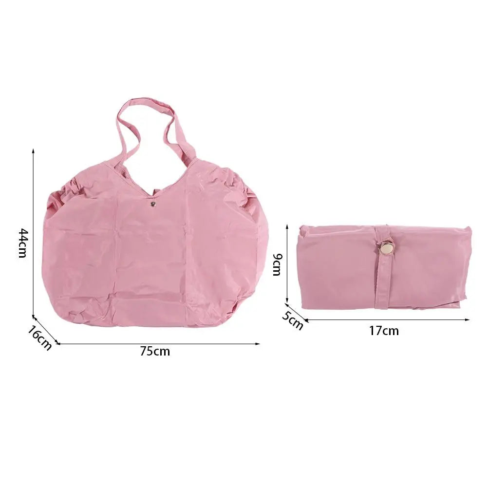 Handbag Folding Shopping Bag Large Capacity Portable Foldable Eco Bag Eco-Friendly Shoulder Pouch Grocery Storage Bag Shopping