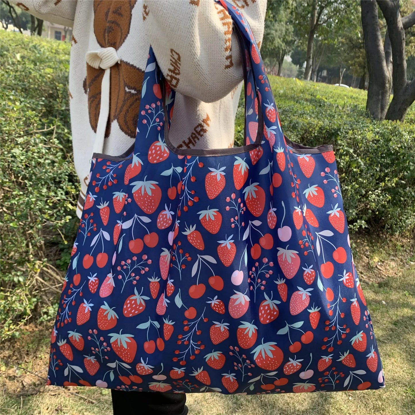58X53X40cm foldable eco-bag Oxford cloth eco-friendly shopping bag portable bag large supermarket grocery bag case
