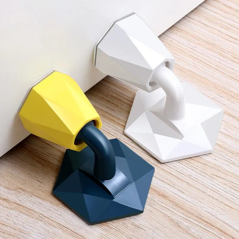 Mute Silicone Door Stopper Self Adhesive Door Stops Door Wall Buffer Protector Safety Tool Bumper Door Pads Door Rear Retainer
