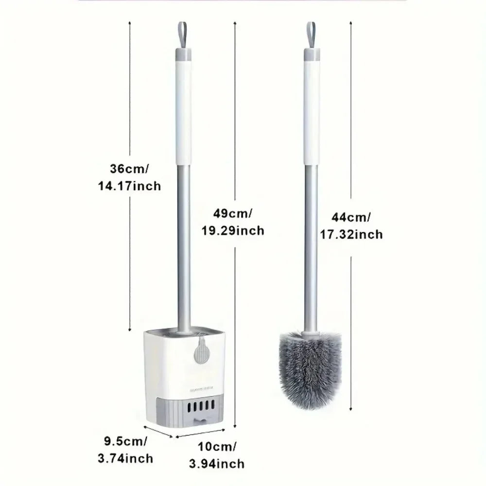 1PC Toilet Brush Set Wall Mount with Holder Long Handle Flexible Cleaning Tool for Bathroom Home Essentials Brosse Toilette