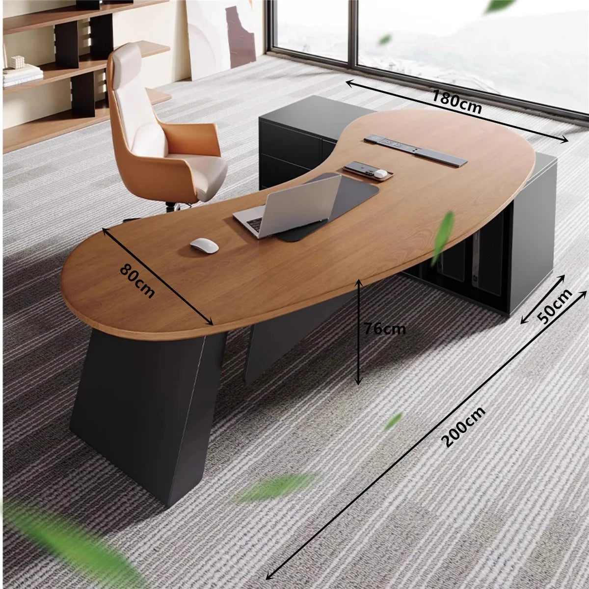 Wooden Study Office Desk Modern Computer Gaming Standing Long Executive Office Desk Luxury Escritorio Oficina Home Products