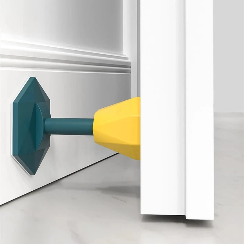 Mute Silicone Door Stopper Self Adhesive Door Stops Door Wall Buffer Protector Safety Tool Bumper Door Pads Door Rear Retainer