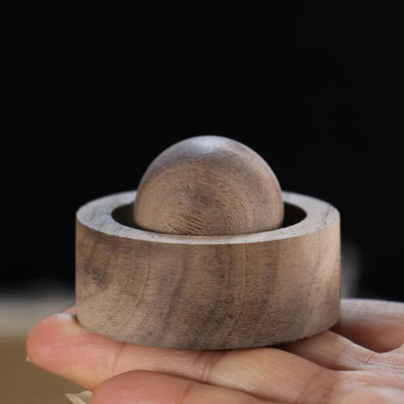 Wood Car Essential Oil Diffuser Wooden Aromatherapy Round Essential Oils Diffuser Set for Home Office Bedroom Car
