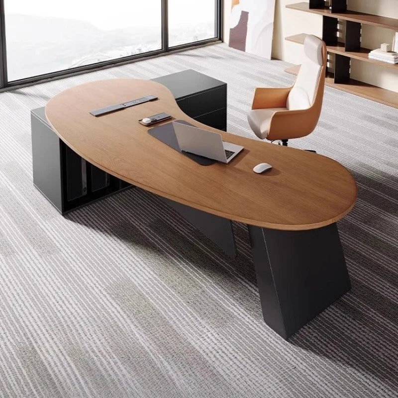 Wooden Study Office Desk Modern Computer Gaming Standing Long Executive Office Desk Luxury Escritorio Oficina Home Products