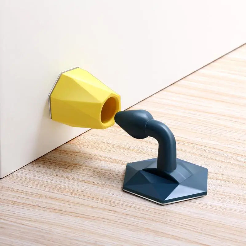 Mute Silicone Door Stopper Self Adhesive Door Stops Door Wall Buffer Protector Safety Tool Bumper Door Pads Door Rear Retainer