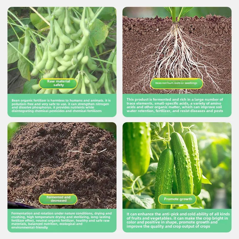 Soybean Meal Organic Fertilizer for Home Vegetable Garden Fermentation and Rotten Potted Vegetable Plants Organic Bacteria