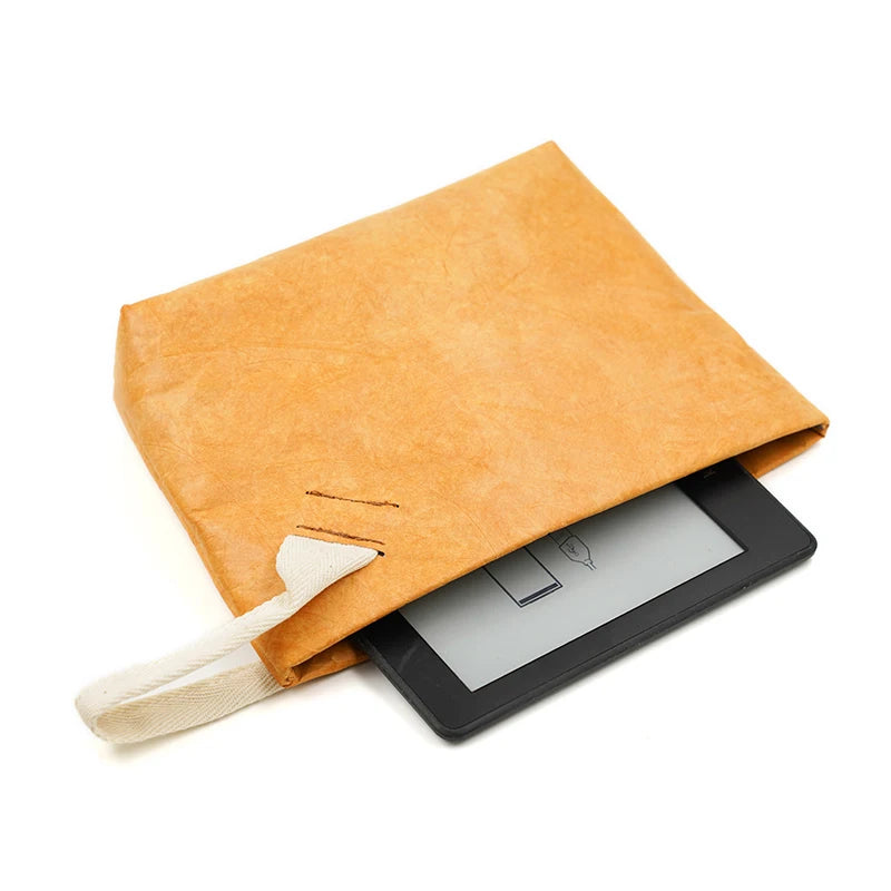 Eco - conscious & Fashion Cosmetic Bag Lightweight Durable Retro Paper Makeup Bag A Good Travel Companion