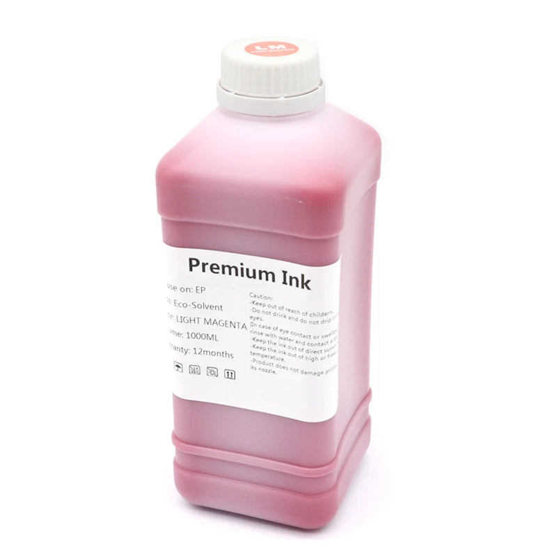1000ML Eco-Solvent Ink compatible For 1000ML Eco-Solvent Ink For Epson/Roland/Mimaki/Mutoh 4720 I3200 Printhead Eco Solvent Ink