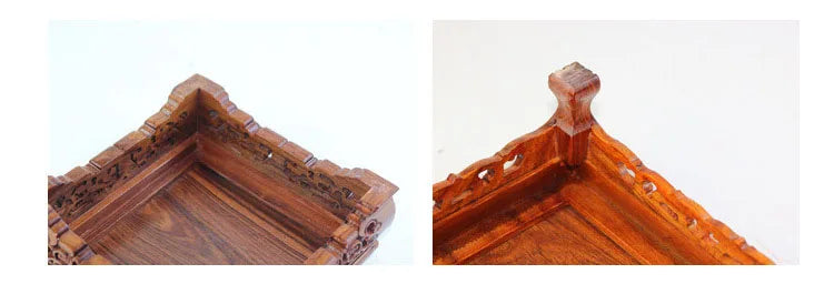 Top Wooden Pedestal Display Stand Coffee Tea Sets Miniature Base for Figurines Vases Flower Pots Incense Burner Home Decor