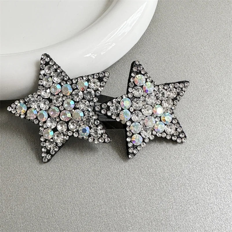 1PC New Cute Princess Pentagram Lovely Girls Hairpins Children Headwear Hairgrip Hair Clips Barrettes Hair Accessories