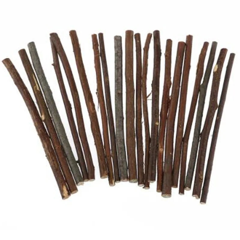 20/40/60PCS Wood Sticks for Crafts Wood Log Sticks Natural Mini Twigs Sticks for Photo Props DIY Crafts Home Decorations