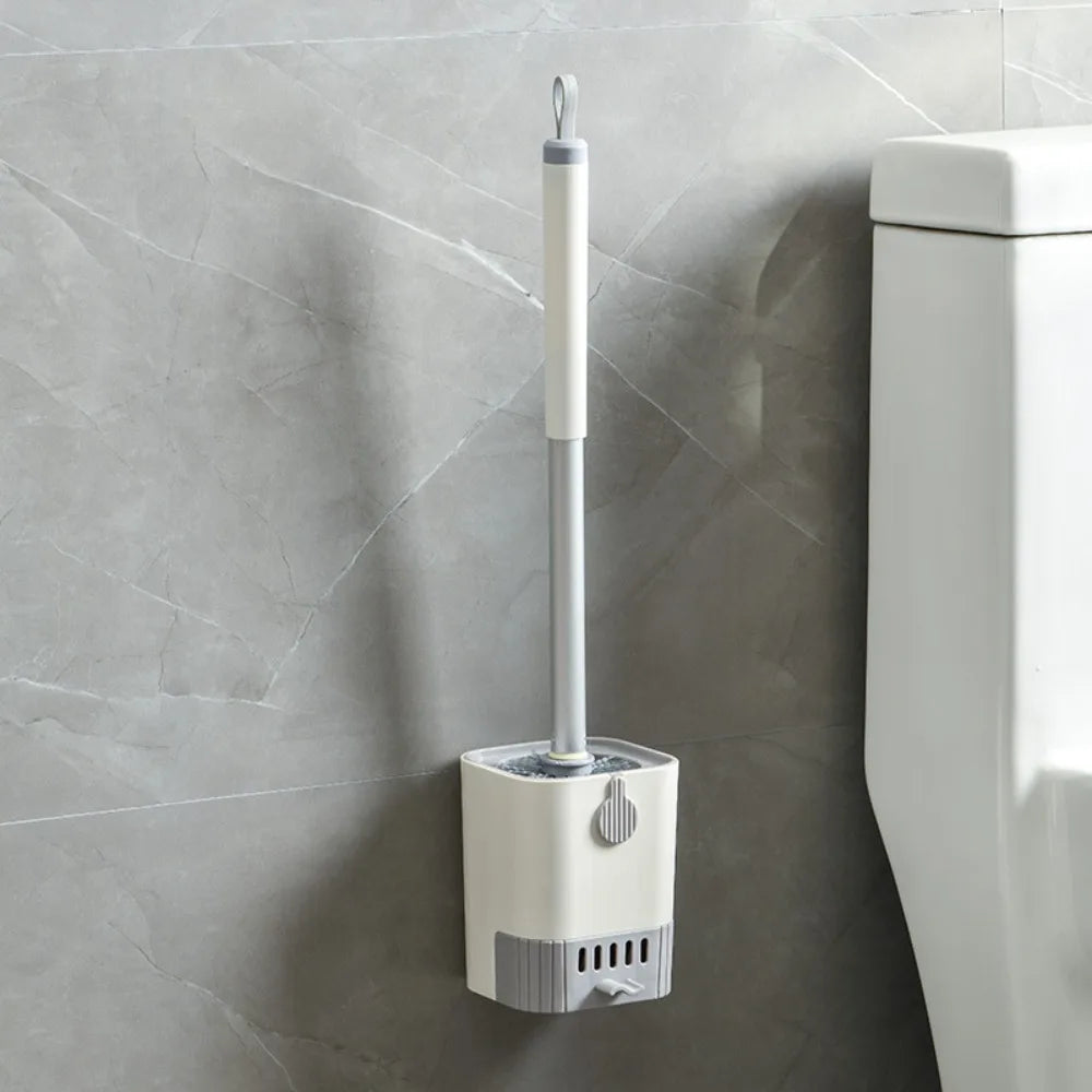 1PC Toilet Brush Set Wall Mount with Holder Long Handle Flexible Cleaning Tool for Bathroom Home Essentials Brosse Toilette